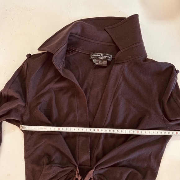 Salvadore ferragamo dress brow super elegant size s - Picture 6 of 9